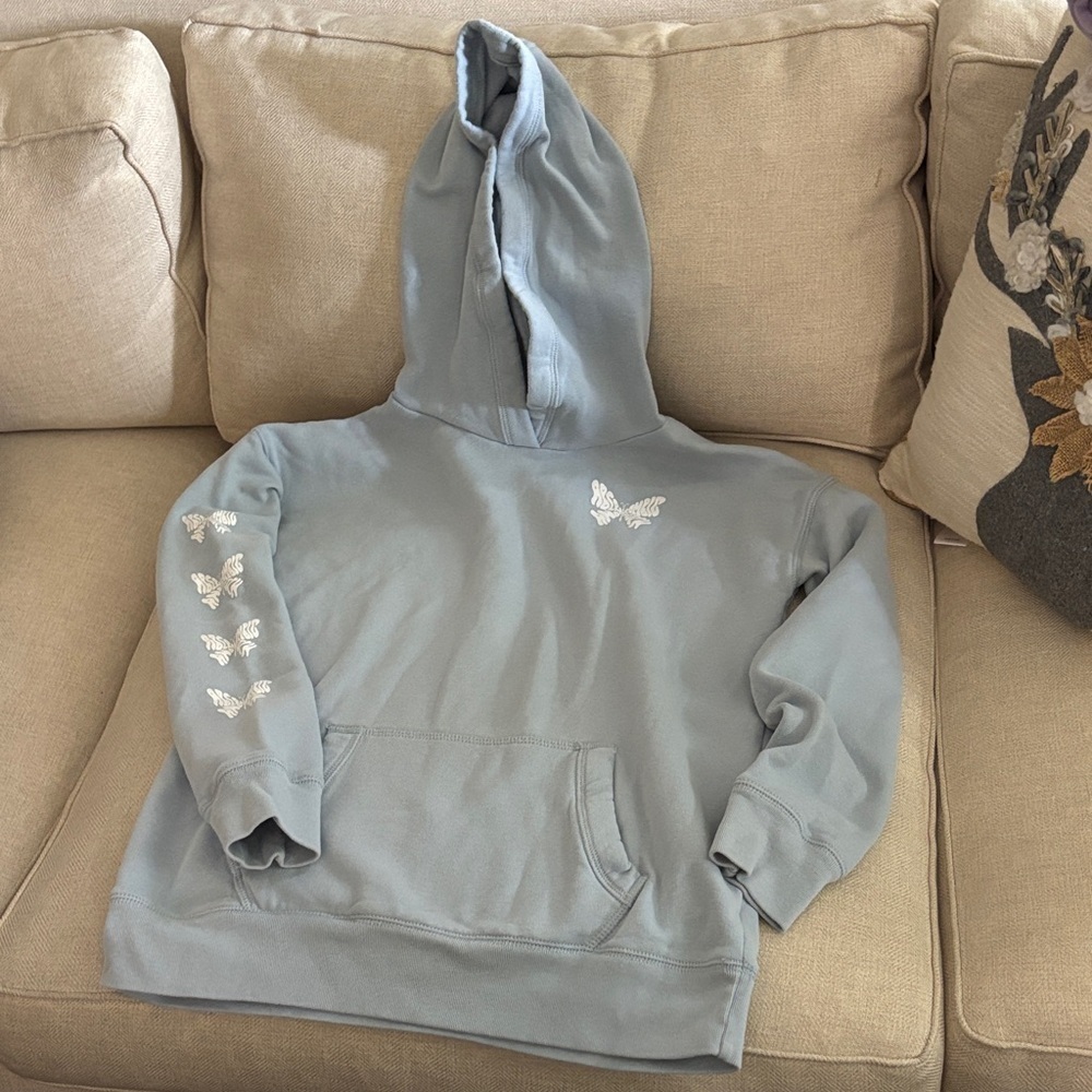 Abercrombie kids Blue Hoodie with Butterfly Design